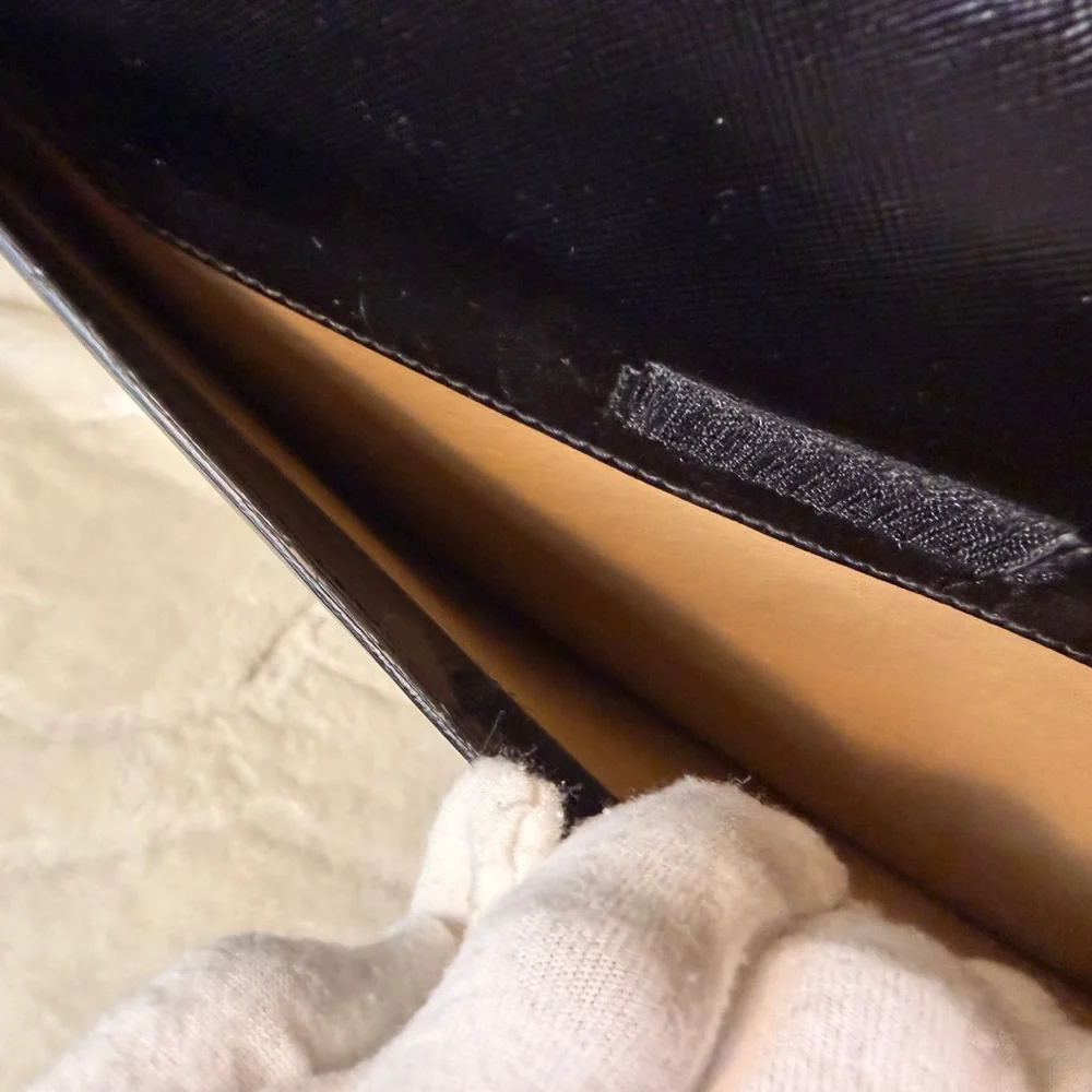 Prada Black Saffiano Leather Briefcase